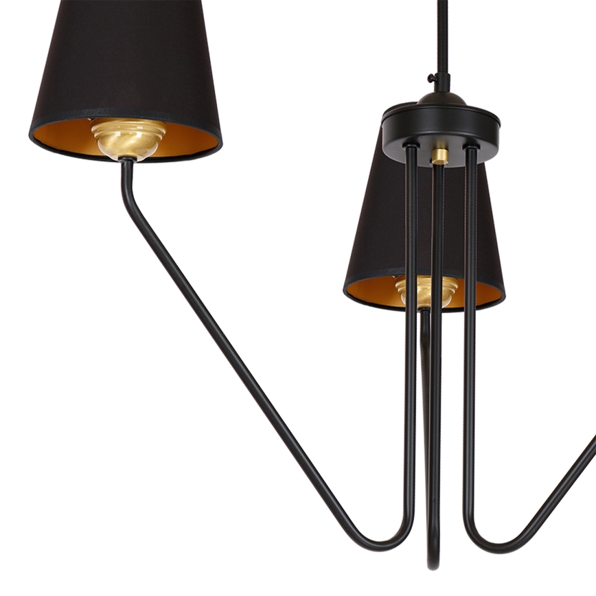 Viseći luster VICTORIA 3xE27/60W/230V crna