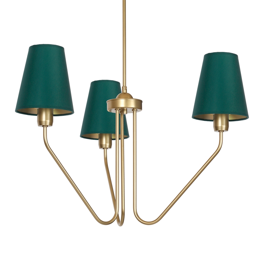 Viseći luster VICTORIA 3xE27/60W/230V zelena