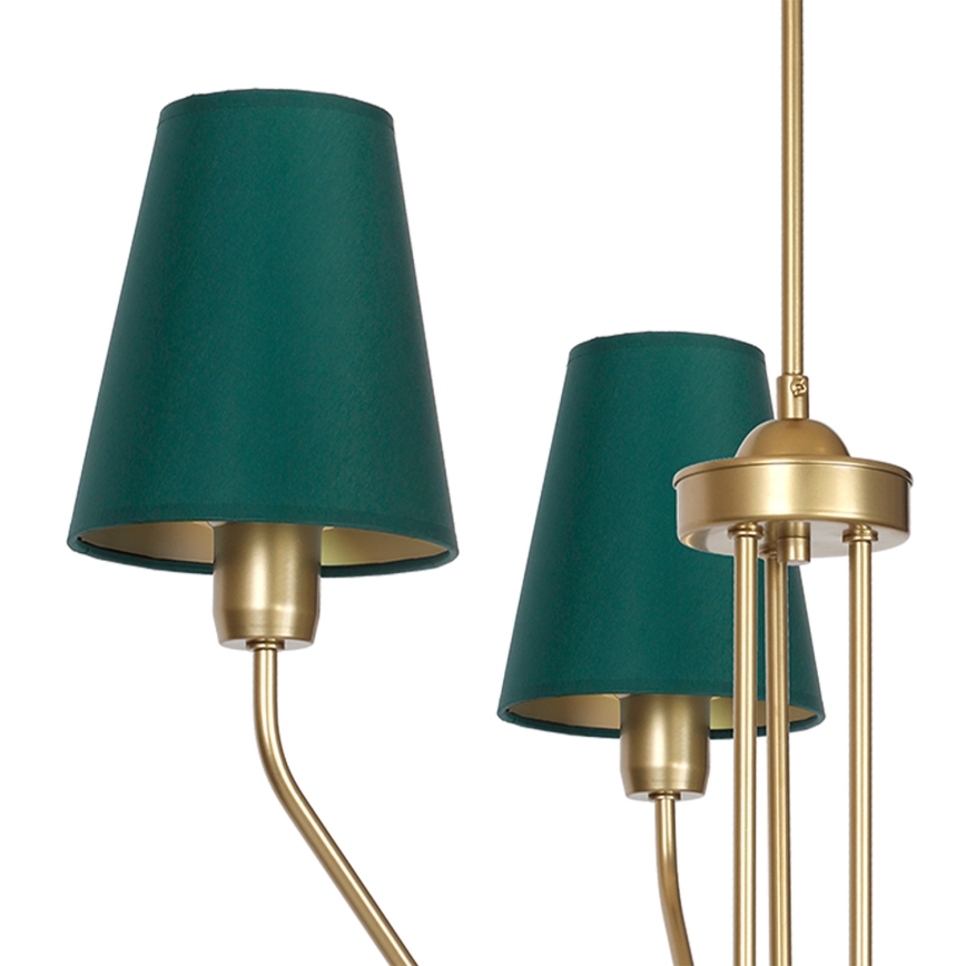 Viseći luster VICTORIA 3xE27/60W/230V zelena