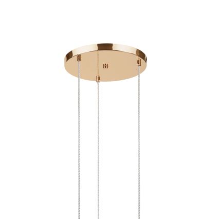 Viseći luster VIVE na sajli, 3xE27/15W/230V, zlatni