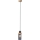 Viseći luster WOODNEST na kabelu, 1xE27/15W/230V, borovina/dimljeno-crna