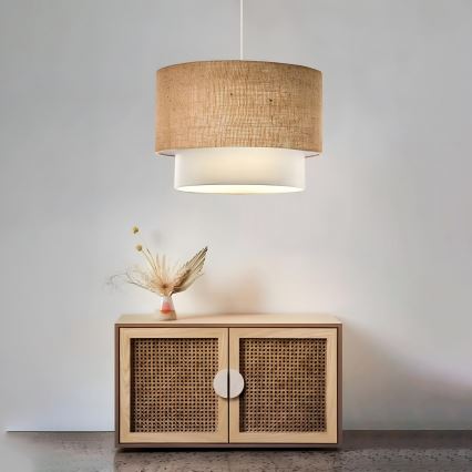 Visilica AYD 1xE27/15W/230V bež/bijela