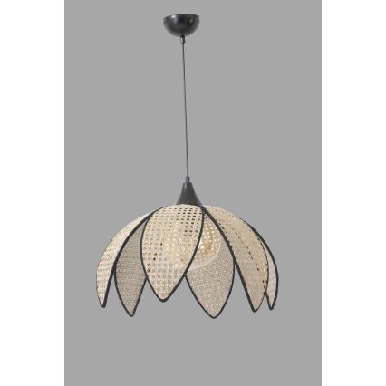 Visilica FUME 1xE27/40W/230V promjer 40 cm crna/bež