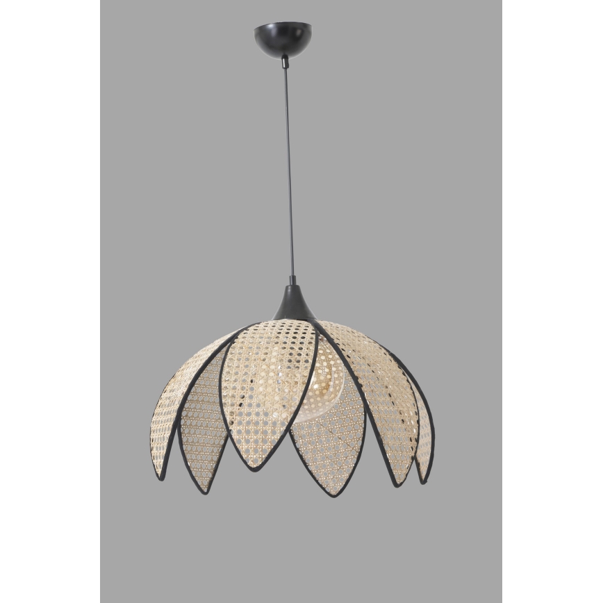 Visilica FUME 1xE27/40W/230V promjer 40 cm crna/bež