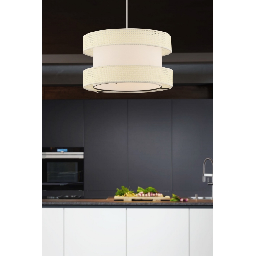 Visilica HALO 1xE27/60W/230V krem