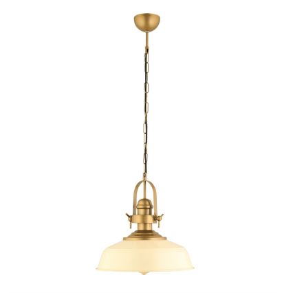 Visilica MONZA 1xE27/40W/230V 35 cm krem/bakar