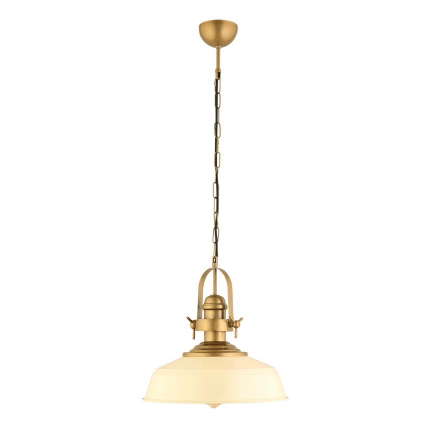 Visilica MONZA 1xE27/40W/230V 35 cm krem/bakar
