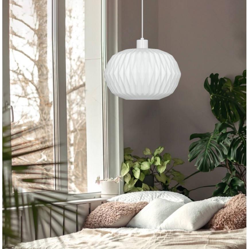 Visilica na kabelu CARSON 1xE27/40W/230V bijela
