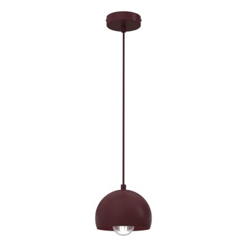 Visilica na lanku SOOL 1xE27/15W/230V Ø 15 cm burgundska