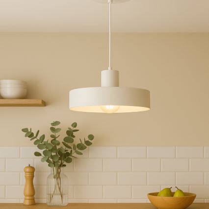 Visilica na sajli ARCANE 1xE27/60W/230V bijela