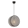 Visilica na sajli BIG DRUM 1xE27/60W/230V siva/crna