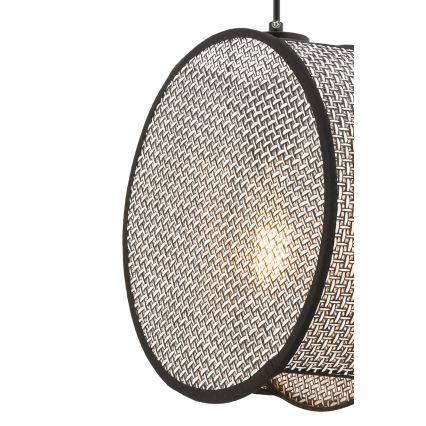 Visilica na sajli BIG DRUM 1xE27/60W/230V siva/crna