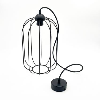 Visilica na sajli DESTELLO 1xE27/15W/230V Ø 21 cm crna