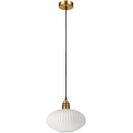 Visilica na sajli HECTOR 1xE27/15W/230V bijela/mesing, promjer 25 cm