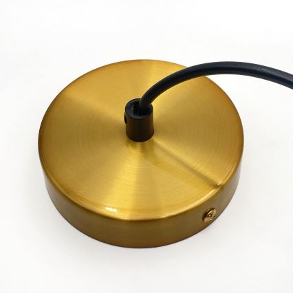 Visilica na sajli HECTOR 1xE27/15W/230V bijela/mesing, promjer 25 cm