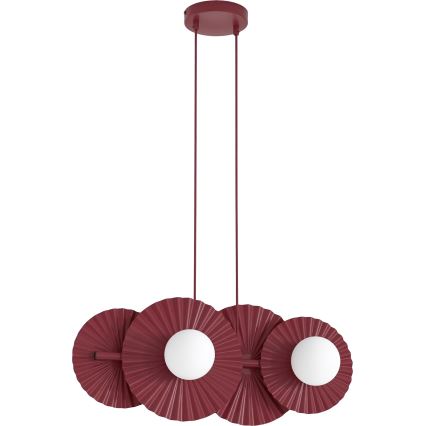 Visilica na sajli UMBRA 4xG9/8W/230V crvena