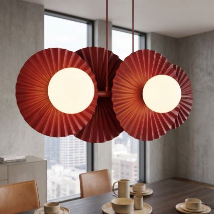 Visilica na sajli UMBRA 4xG9/8W/230V crvena