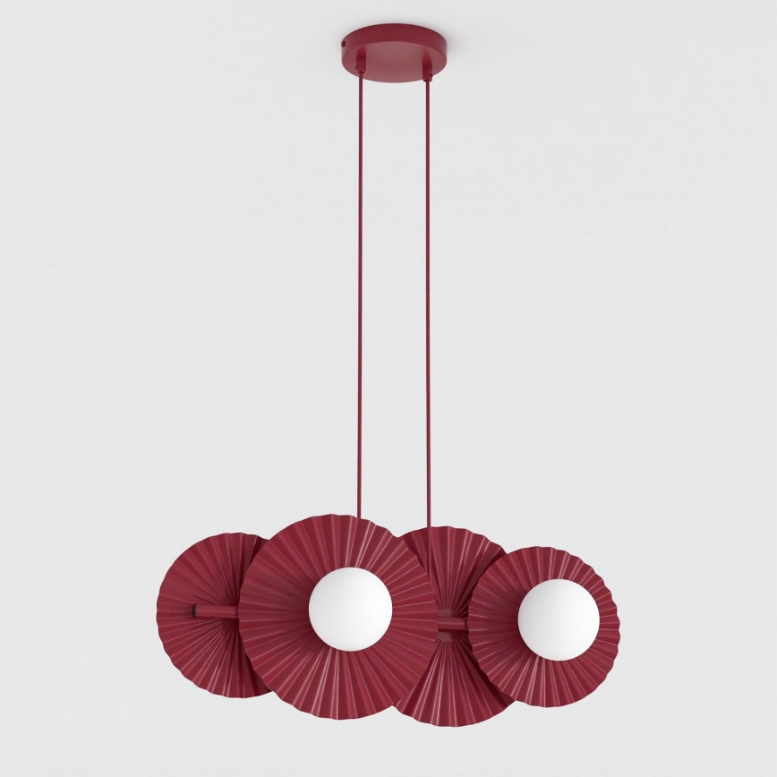 Visilica na sajli UMBRA 4xG9/8W/230V crvena