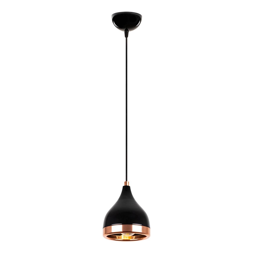 Visilica na sajli YILDO 1xE27/40W/230V crna/bakrena