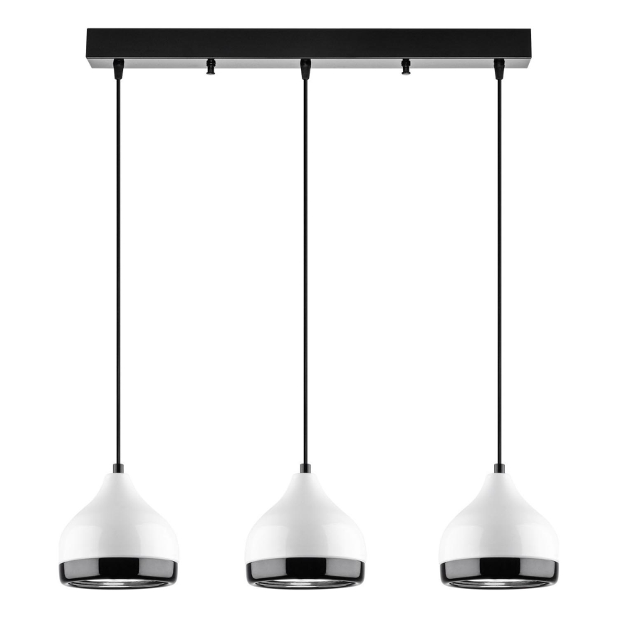 Visilica YILDO 3xE27/40W/230V bijela/crna