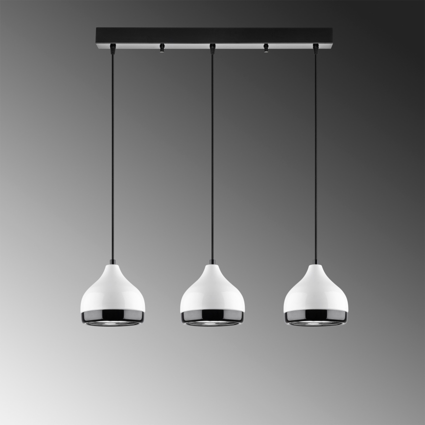Visilica YILDO 3xE27/40W/230V bijela/crna