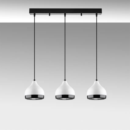 Visilica YILDO 3xE27/40W/230V bijela/crna