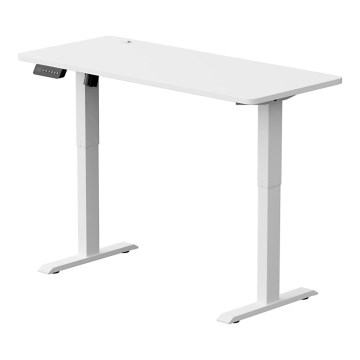 Visoko podesivi radni stol LEVANO 140x60 cm bijele boje