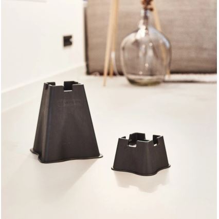 Vitility - set od 4 nastavka za podizanje kreveta, visine 7 cm, crne boje