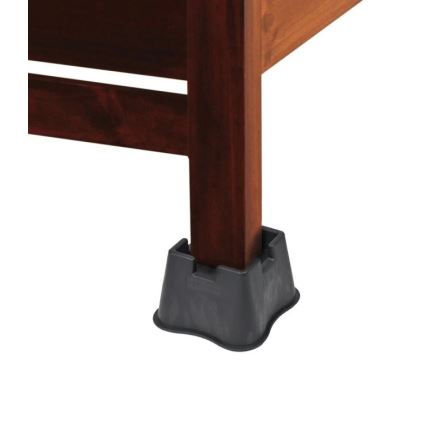 Vitility - set od 4 nastavka za podizanje kreveta, visine 7 cm, crne boje