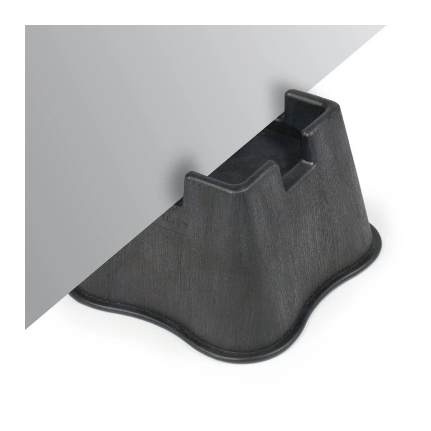 Vitility - set od 4 nastavka za podizanje kreveta, visine 7 cm, crne boje