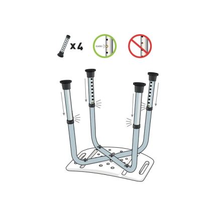 Vitility - Stolica za tuš 53x49,5 cm bijela
