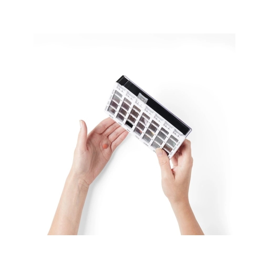 Vitility - tjedni dozator lijekova bijela/crna