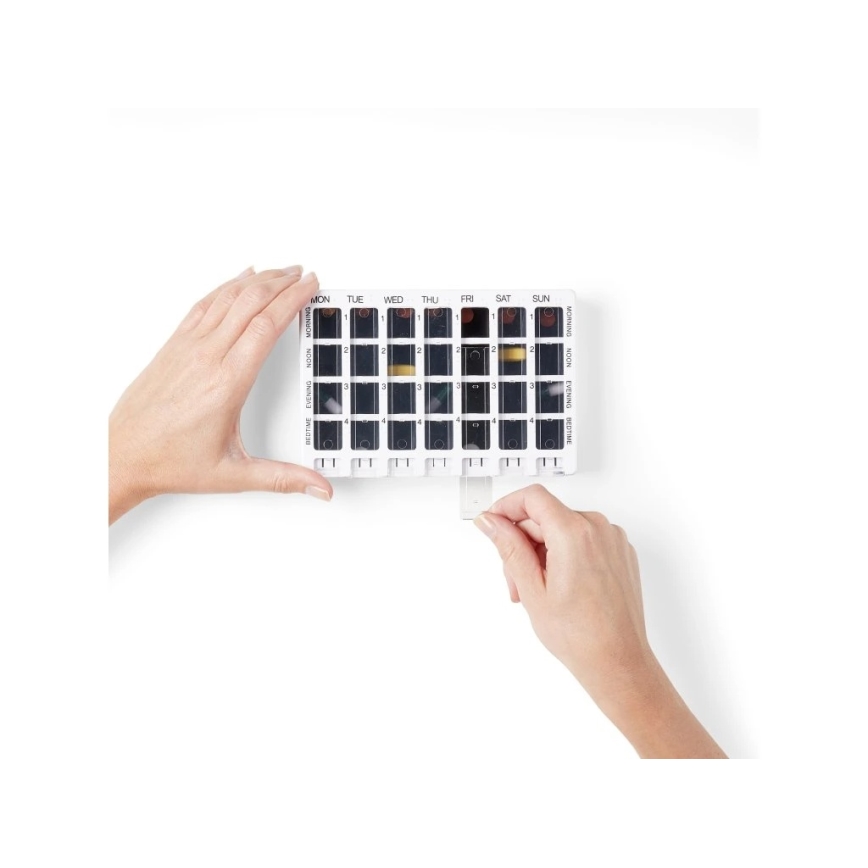 Vitility - tjedni dozator lijekova bijela/crna