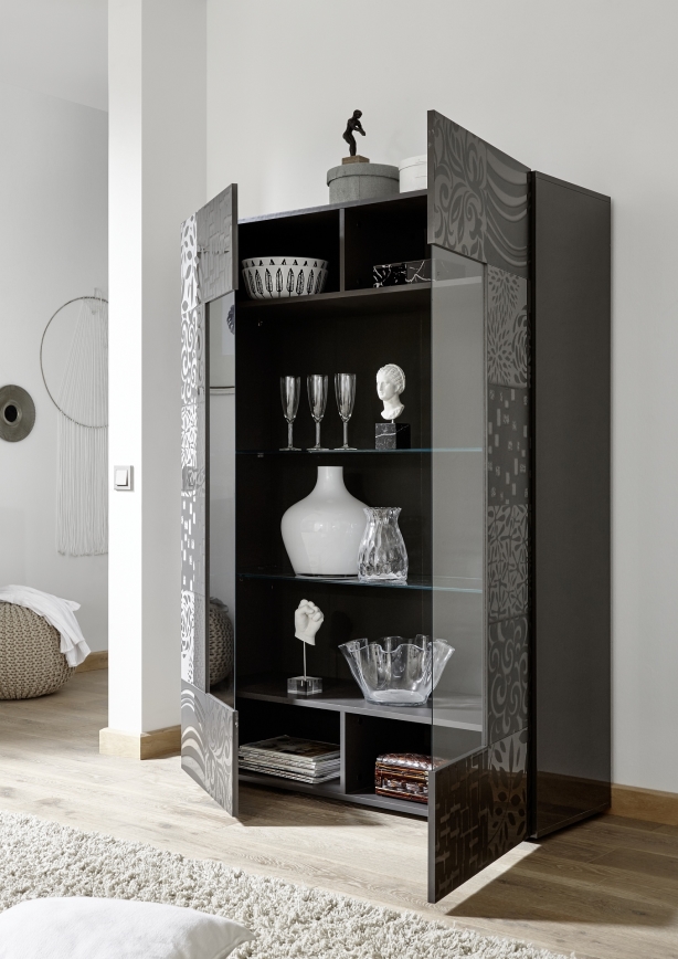 Vitrina ARIA antracit
