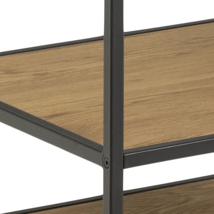 Vješalica SARON hrast/crrna