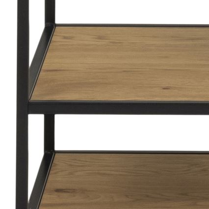 Vješalica SARON hrast/crrna