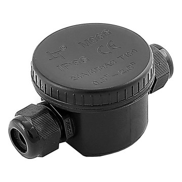 Vodootporni kabelski konektor IP66 crna