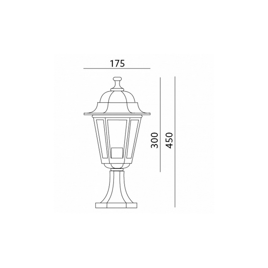 Vrtna lampa 1xE27/60W/230V IP44