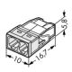 WAGO 2273-202 - Spojnice za razvodnu kutiju COMPACT 2x2,5 450V bijela
