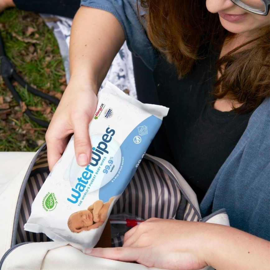 WaterWipes - SET 12x Vlažne maramice bez plastike 60 kom (720 kom)
