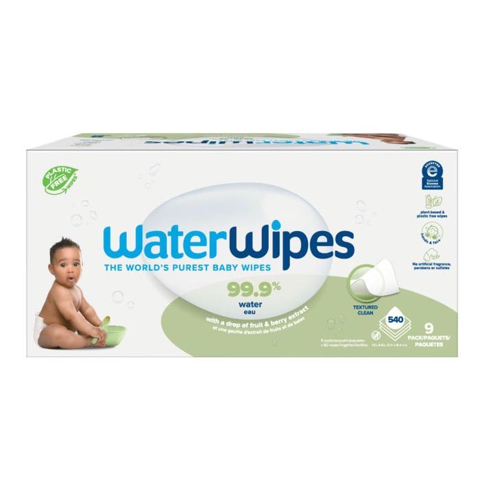 WaterWipes - SET 9x Vlažne maramice bez plastike Soapberry 60 kom (540 kom)