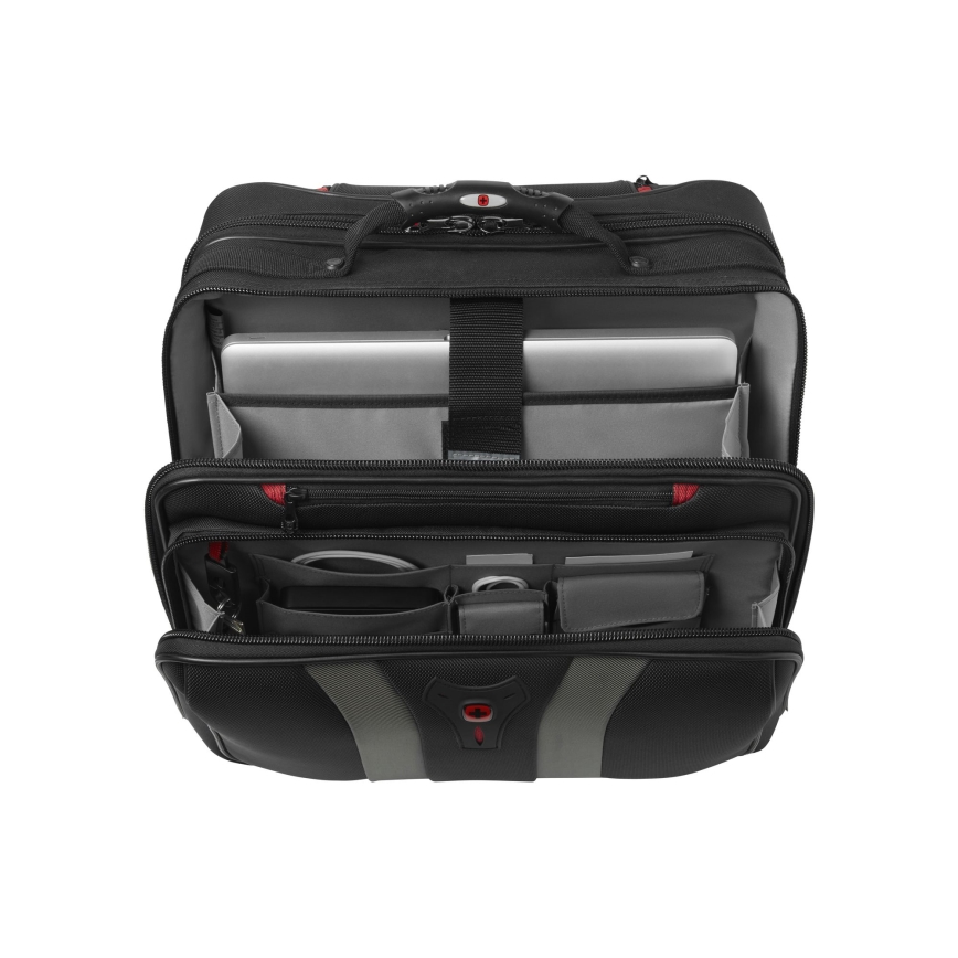 Wenger - Putna prtljaga na kotačićima 29 l + Futrola za laptop 15,6 Granada crna