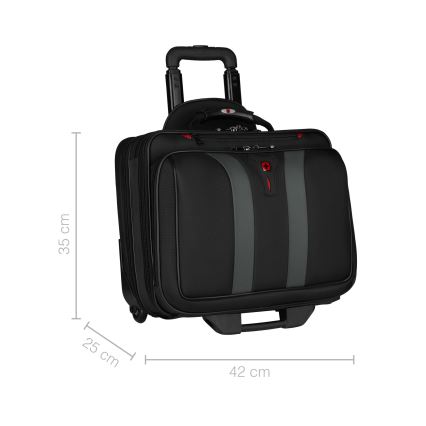 Wenger - Putna prtljaga na kotačićima 29 l + Futrola za laptop 15,6 Granada crna