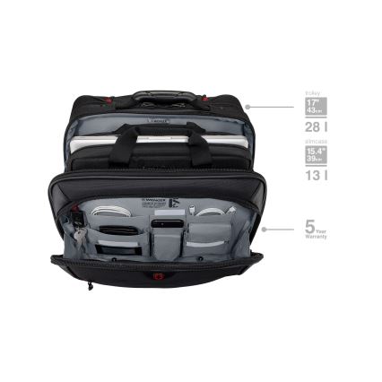 Wenger - Putni kofer na kotačićima 23 l 17" + Torba za laptop 15,4" Potomac crna