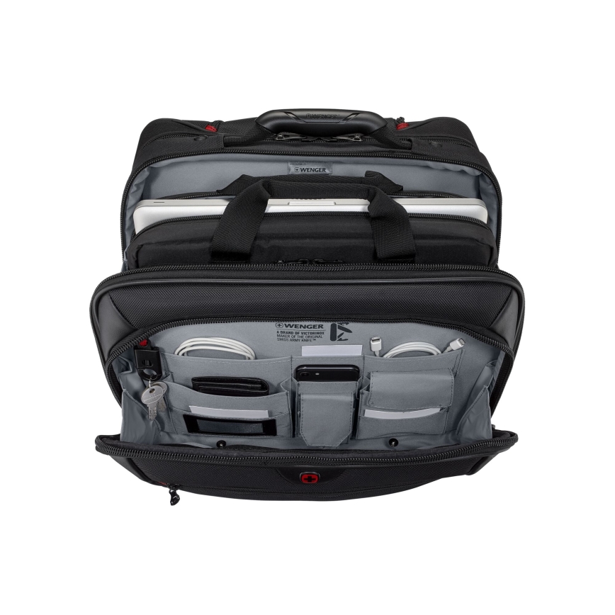 Wenger - Putni kofer na kotačićima 23 l 17" + Torba za laptop 15,4" Potomac crna