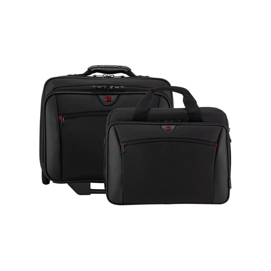 Wenger - Putni kofer na kotačićima 23 l 17" + Torba za laptop 15,4" Potomac crna
