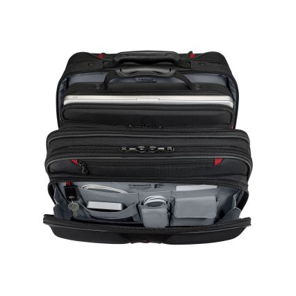 Wenger - Putni kofer na kotačićima 25 l 17" + Torba za laptop 15,6" Patriot crna