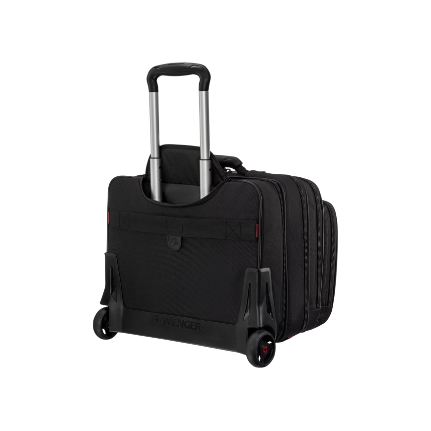 Wenger - Putni kofer na kotačićima 25 l 17" + Torba za laptop 15,6" Patriot crna
