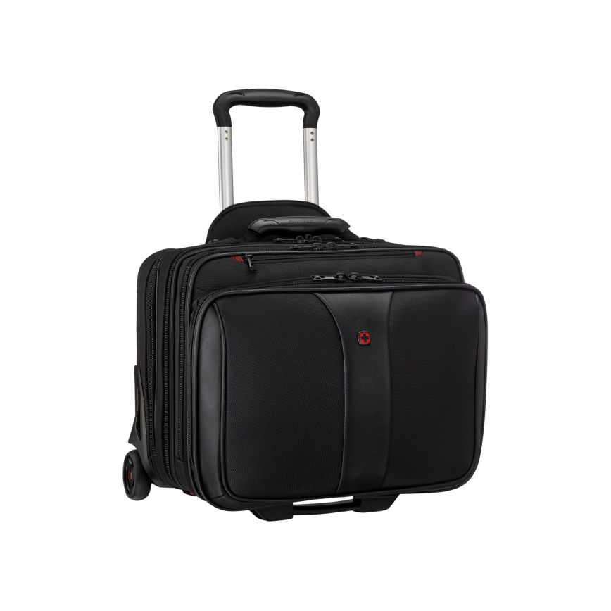 Wenger - Putni kofer na kotačićima 25 l 17" + Torba za laptop 15,6" Patriot crna