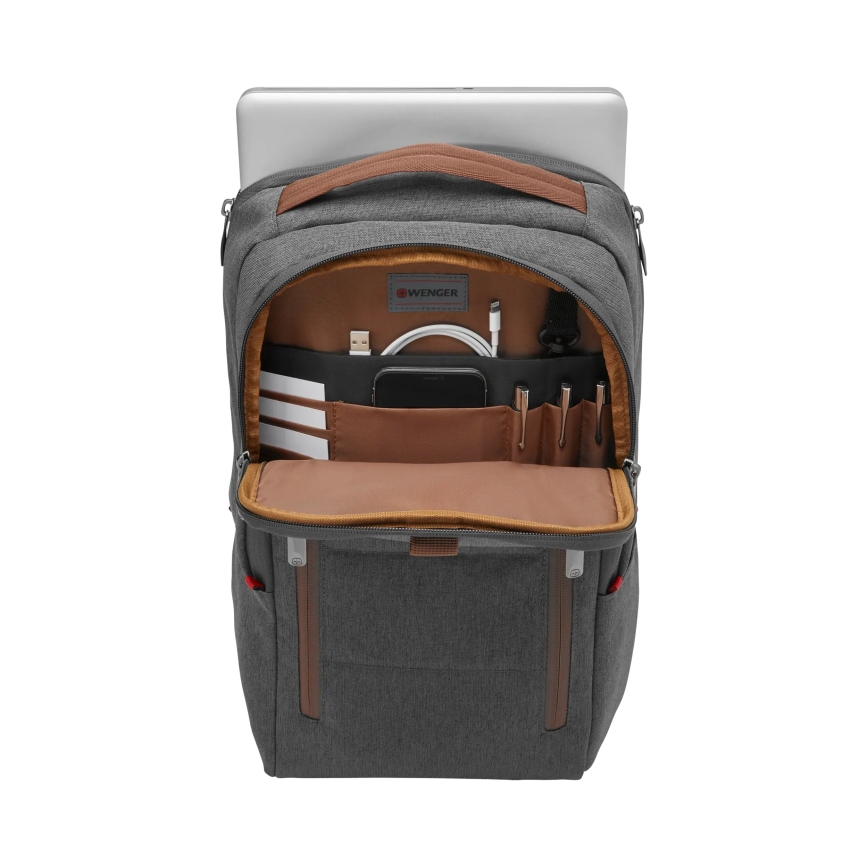 Wenger - Ruksak za laptop 15 l 16 s džepom za tablet 12 + crossbody torba City Upgrade 2u1 siva
